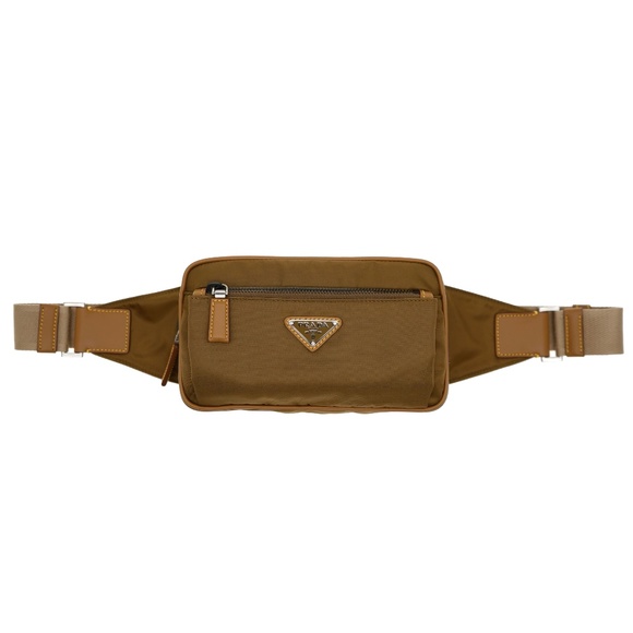 Prada Belt Bag Marsupio Brown Re-Nylon 1VL977 New - Picture 2 of 8